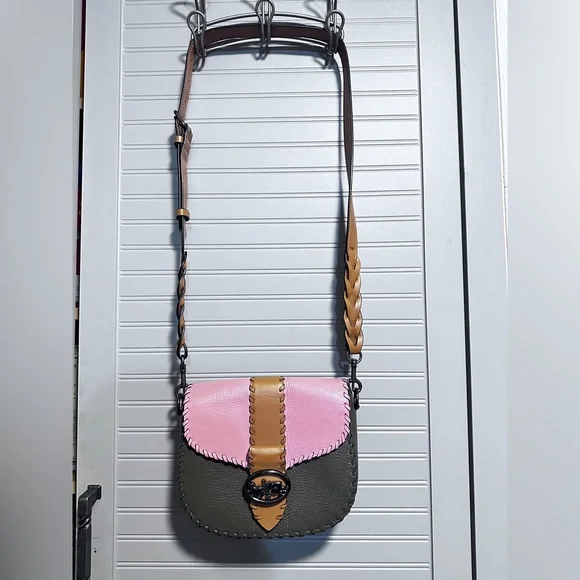 Coach Georgie Saddle Bag In Colorblock With Whipstitch NWOT MSRP: $398.00 - Picture 6 of 16